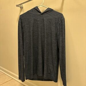 Dark Blue & Black Long Sleeve Hoodie